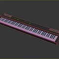 Electronic Keyboard Musical Instrument With Black Finish And Standard Key Layout