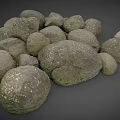 Pile Of Natural Stones In Various Sizes With Textured Surface For Decorative Use