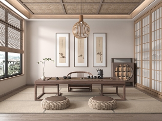 New Chinese Tea Room 3d model