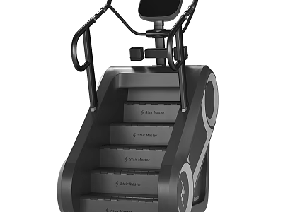 Stair Climber Fitness Equipment with Adjustable Steps Non Slip Pedals and Sturdy Handles 3d model