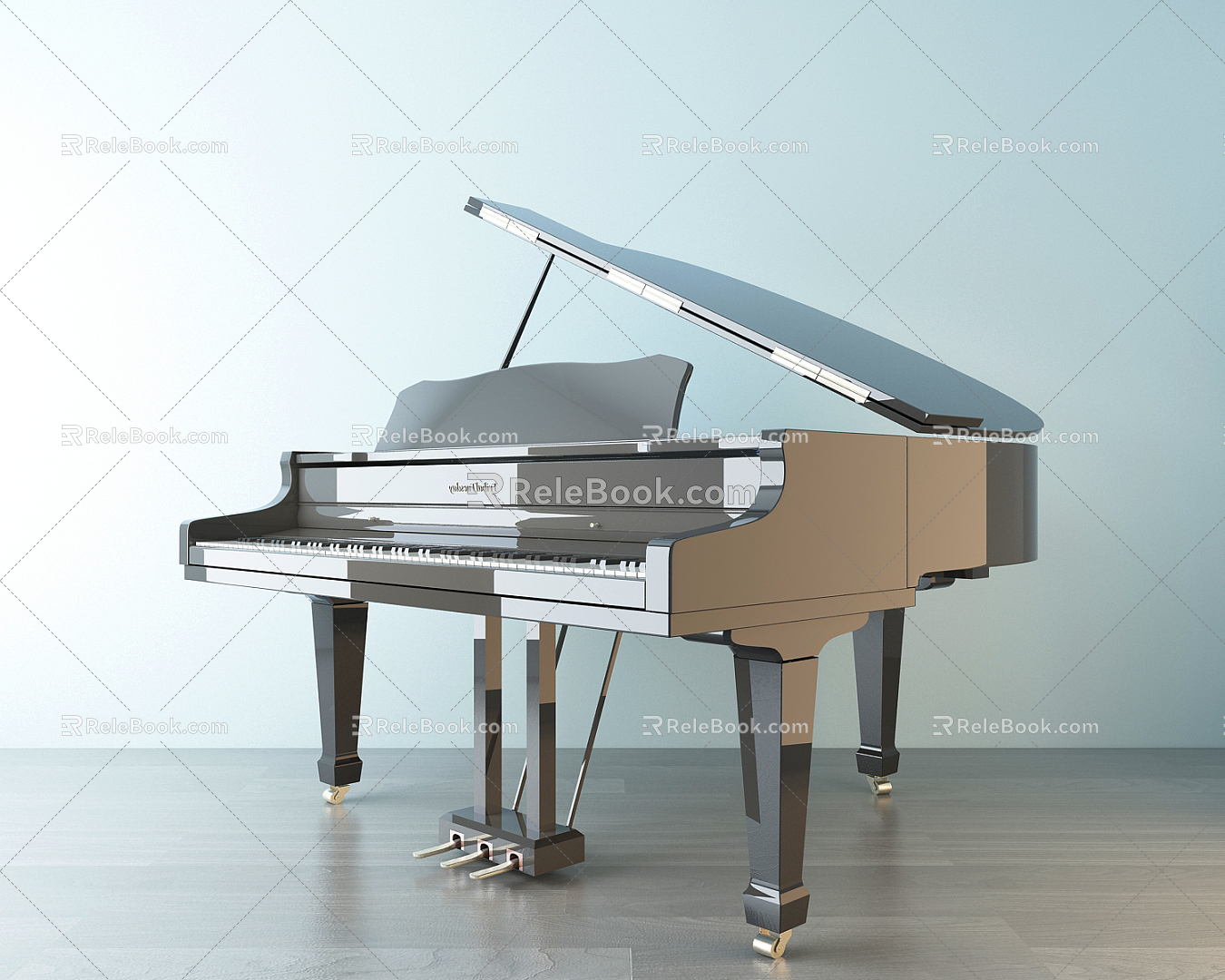 Modern Piano 3d model