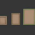Wooden Photo Frames Set of Three Various Sizes for Home Living Decor