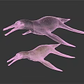 Prehistoric Aquatic Reptile Models With Long Snouts In Different Colors