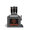 Jägermeister Commercial Bar Equipment With Three Dispensing Bottles And Foot Pedal