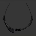 Stylish Black Glasses Shaped Jewelry Accessory For Modern Fashion Look
