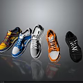 Stylish Colorful Sneakers Collection With Various Colors And Different Styles On