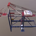 Crane tower crane tower crane wharf crane port crane wharf crane low face number low model simple model game video level super realistic 3d model