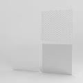 Architectural Components Showcasing Four Different Perforated Grid Patterns for Modern Design
