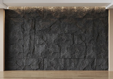 rock background wall 3d model