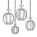 Modern chandelier 3d model