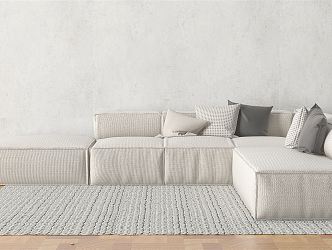 Modern Corner Sofa Fabric Sofa 3d model