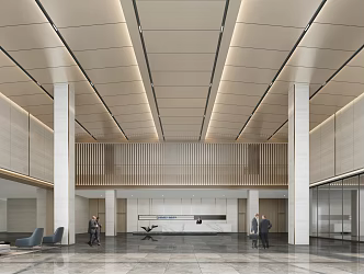 Modern Hall West Hall 3d model