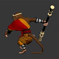 Modern Game Character Goku Monkey Sun Wukong Monkey 3d model