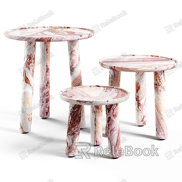 Modern Stool Marble Stool model