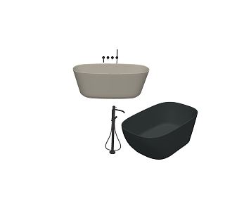 Nordic Bathtub Faucet 3d model