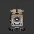 Robot Assistant Small Robot Butler Robot Butler Figure Game Figure 3d model