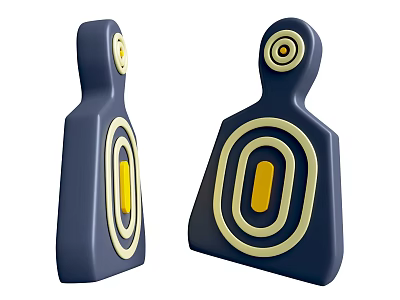 Cartoon style military exhibition target practice cartoon military equipment target weapon theme 3d model