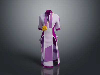 Women's Skirt Long Robe Long Skirt Ethnic Costume Ethnic Minority Ethnic Minority Costume Women Model Women 3d model