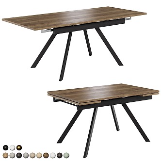 Nordic Simple Dining Table 3d model