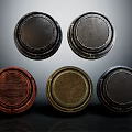 Decorative Circular Wall Plates With Various Materials And Colors For Home Decor