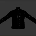Sleek Black Shiny Quilted Puffer Jacket With Stand Collar Front Pockets And Long Sleeves