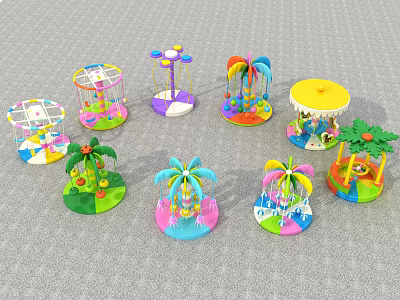Modern amusement equipment electric toys 3d model