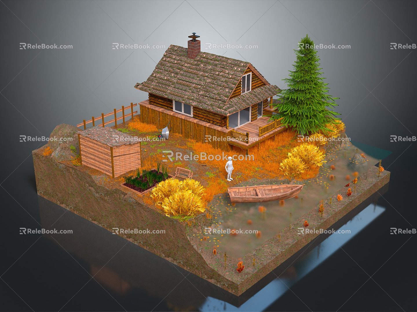 Cartoon Landscape Animation Landscape Landscape Landscape Landscape Rural Landscape Painting Outdoor Landscape Rural Landscape 3d model