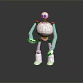 Robot Assistant Small Robot Butler Robot Butler Figure Game Figure 3d model