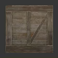 Wooden Cube Shaped Storage Box Furniture With Reinforced Wooden Strips And Natural Grain