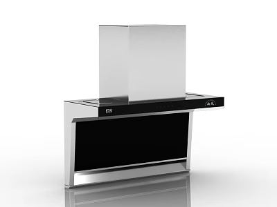Modern Stainless Steel Range Hood For Kitchen With Sleek Design And Functionality 3d model