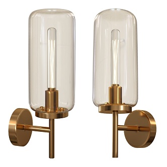 Bauers French Wall Lamp 18w 3d model