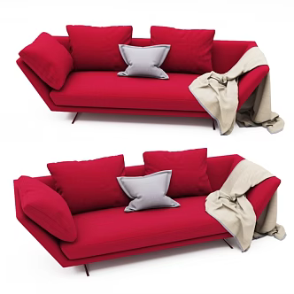 Double sofa 3d model