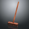 Handcrafted Wooden Broom With Long Handle And Natural Bristles Design