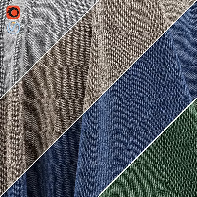 Fabric Components Featuring Various Colors And Textured Patterns For Home Decor 3d model