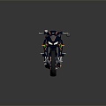 Modern motorcycle two-wheeled motorcycle off-road motorcycle road racing motorcycle 3d model