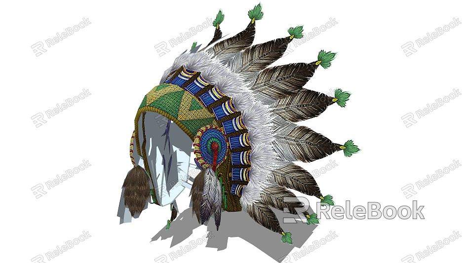 Ethnic Style Headwear Feather Headwear model