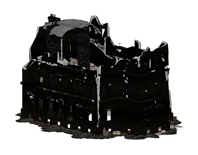 Industrial LOFT Ruins 3d model Industrial LOFT Ruins 3d model