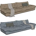 Modern Baxter Multiplayer Sofa 3d model