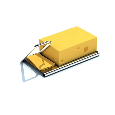 Efficient Stainless Steel Cheese Slicer Kitchen Utensil For Yellow Cheese Block Slicing 3d model