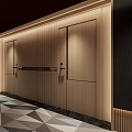 Modern Away Hotel Corridor 3d model