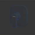 Modern Minimalist Sleek Metal Door Handle With Square Base And Round Knob Design
