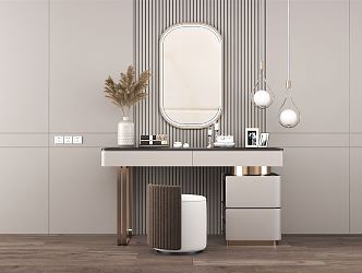 Light Luxury Dressing Table 3d model