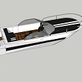 Sleek White And Black Yacht Exterior Design
