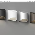 Modern Wall Lights with Black White Silver Brown Finishes and Curved Design for Home Decor