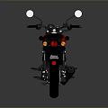 Sleek Black And Red Motorcycle With Modern Design Black Seat Red Stripes