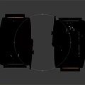 Black Tactical Optic Sights With White And Orange Lens Covers On Mounts