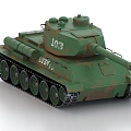 Tanks T3485 armored vehicles 3d model