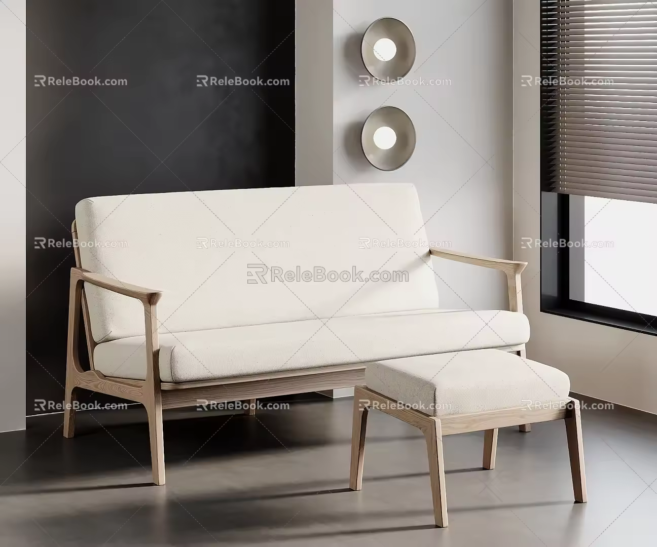 Nordic Multiplayer Sofa 3d model