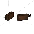 Vintage Wooden Storage Boxes With Handles For Household Organization And Use