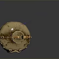Enchanting Mystical Magic Bottle With Golden Decorations And Purple Light Effects